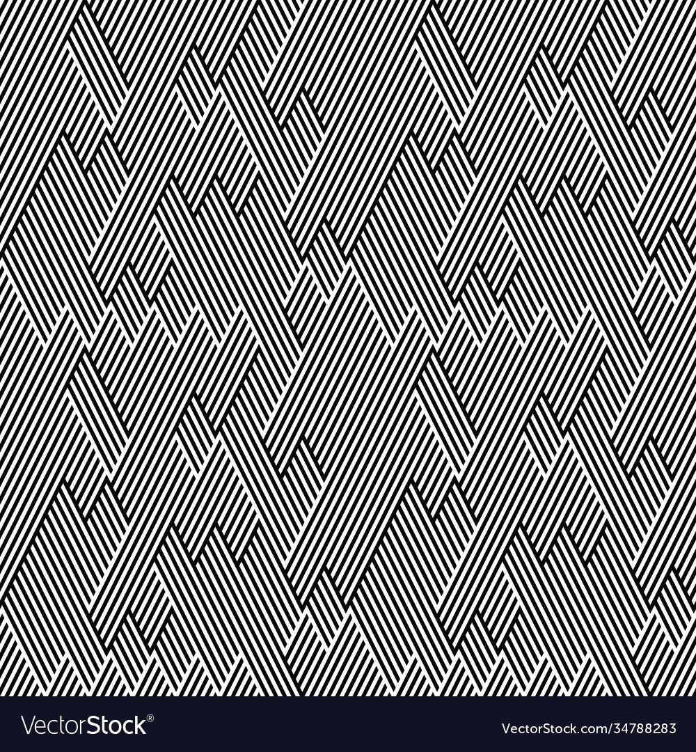 Seamless pattern with oblique black segments Vector Image