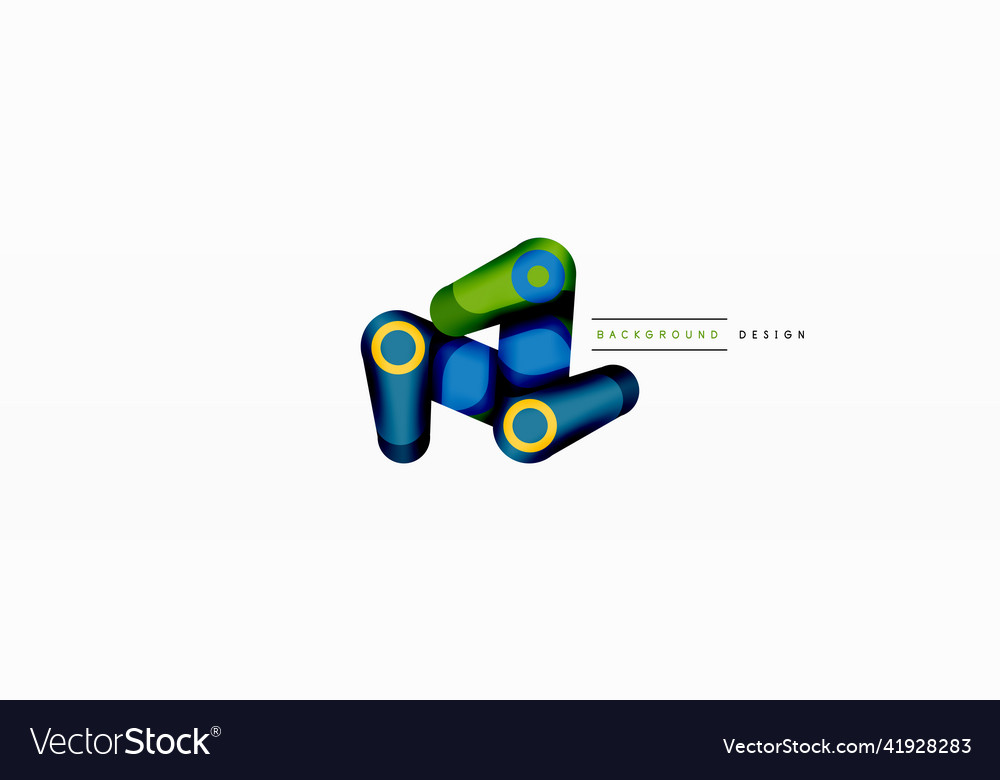 Trendy creative minimalist geometric background Vector Image