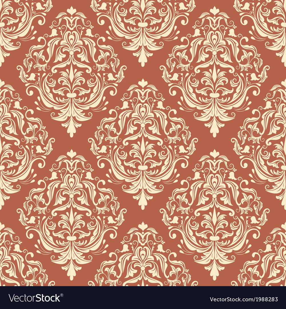 Vintage damask seamless pattern