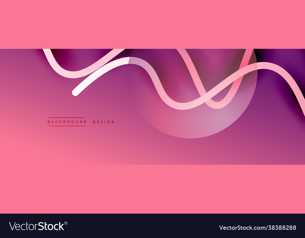 Abstract gradient background with wave line