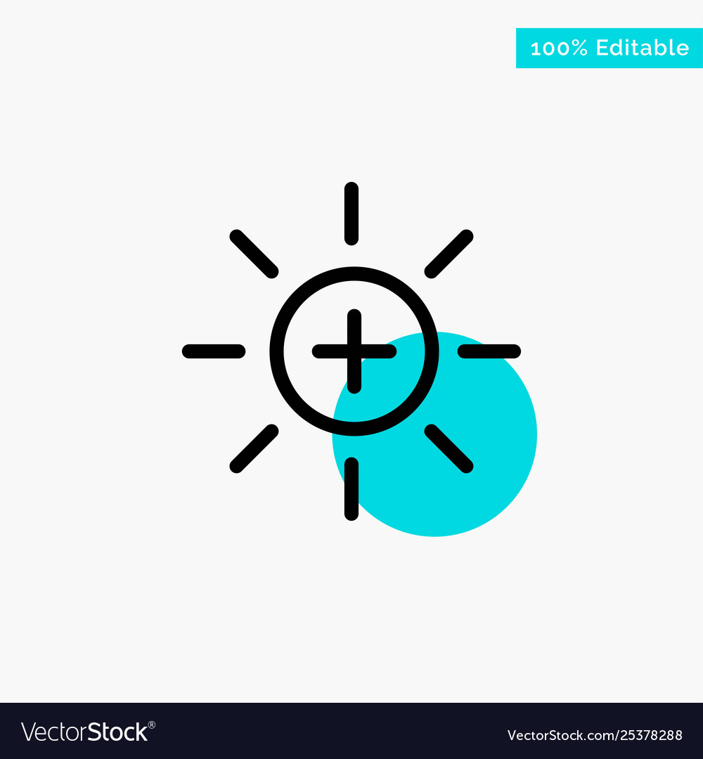 Brightness interface ui user turquoise highlight vector image Brightness interface ui user turquoise highlight
