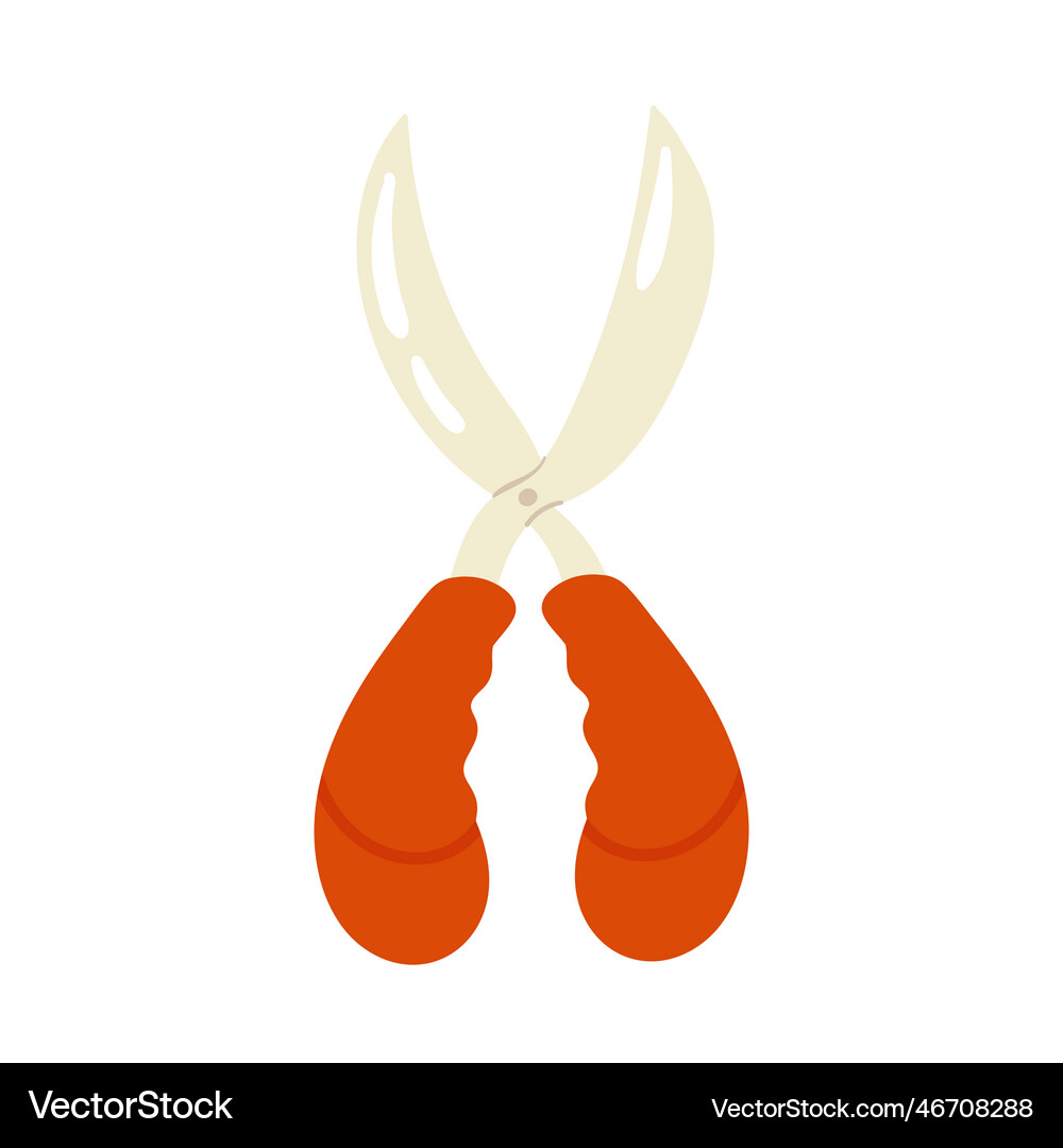 Gardening scissors isolated Royalty Free Vector Image