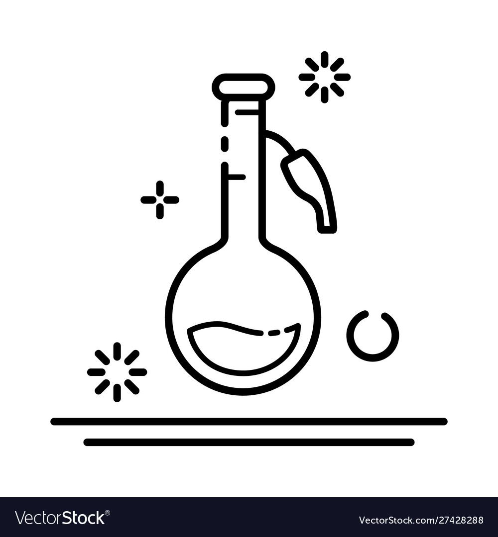 Laboratory flasks icon set