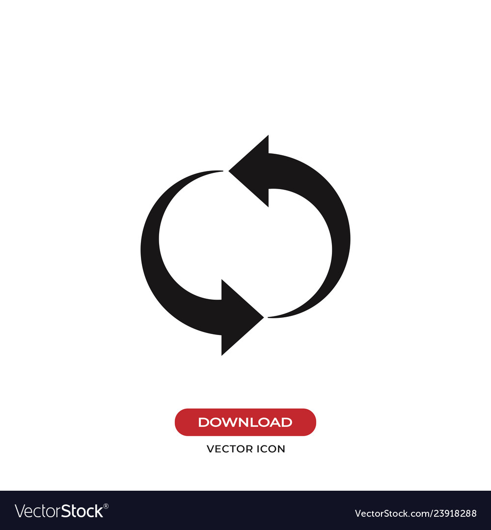 Restart icon updatereloadrefreshreset symbols vector image Restart icon updatereloadrefreshreset symbols