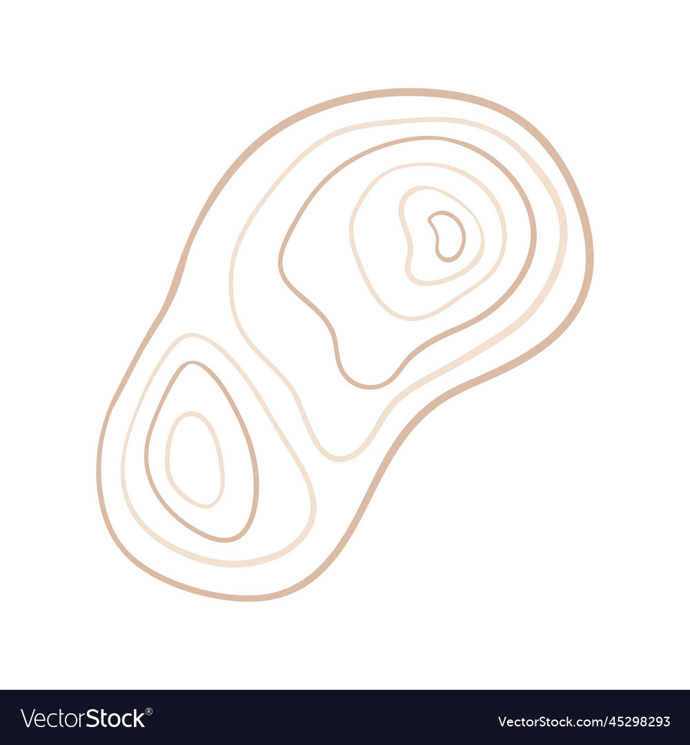 Abstract boho line blob shapes simple hand drawn vector image Abstract boho line blob shapes simple hand drawn