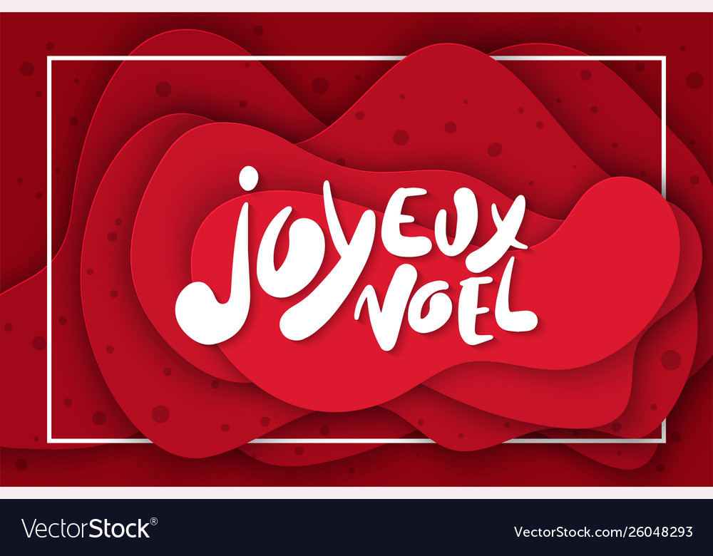 Background with deep red color paper cut shapes
