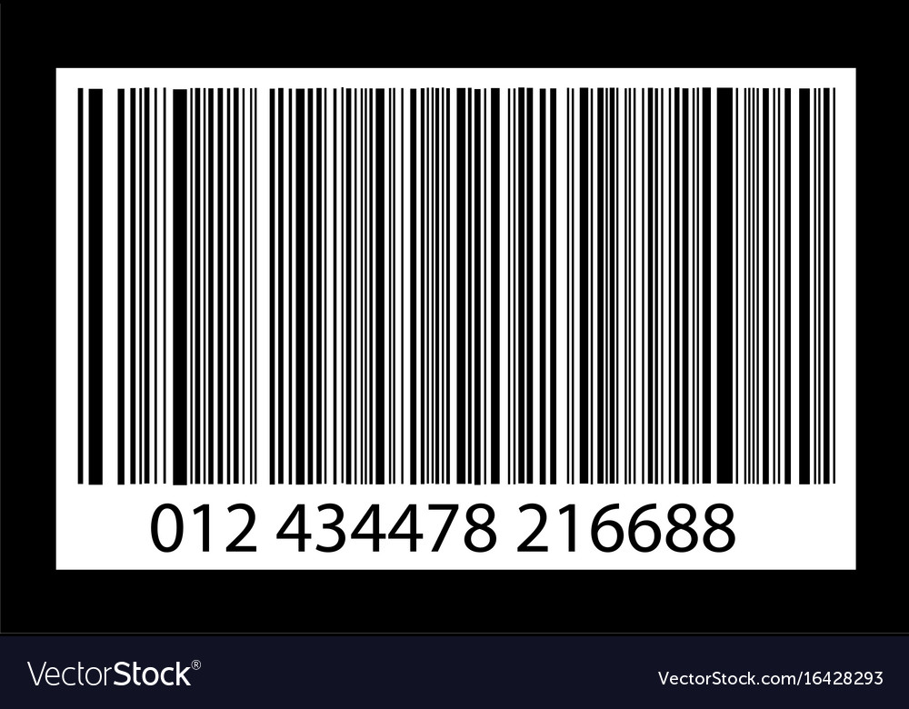 Bar-code on black