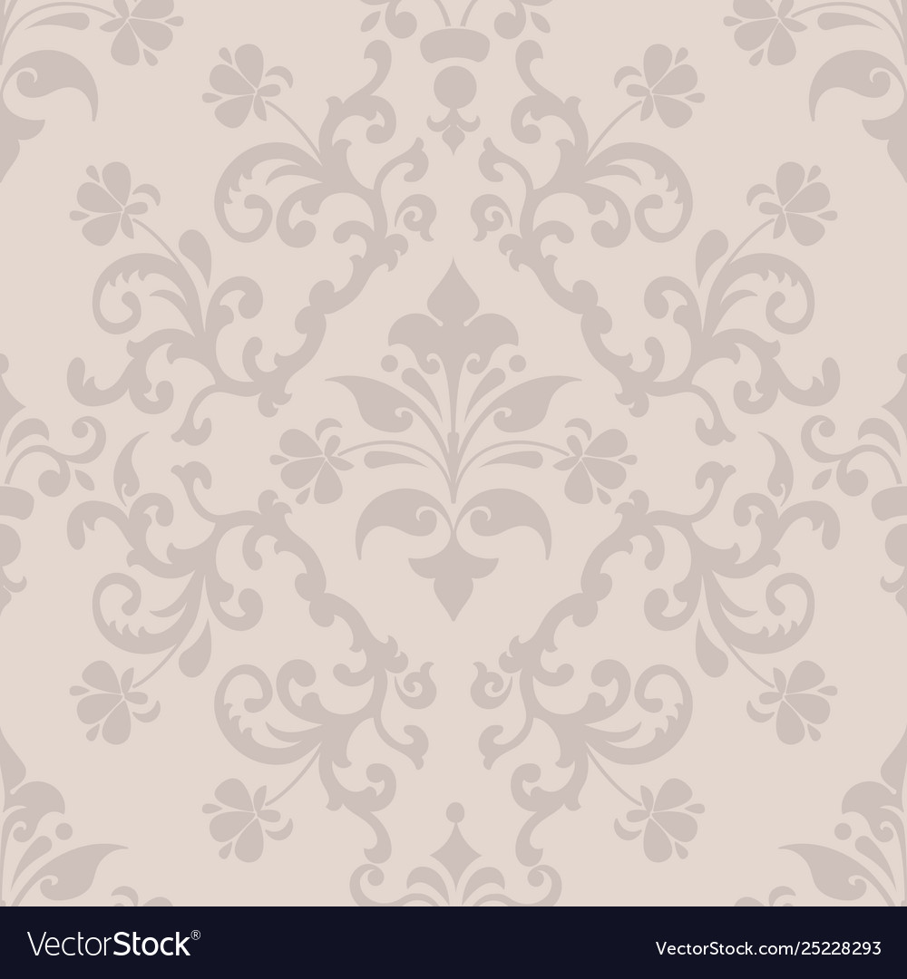 Damask seamless pattern element classical vector image Damask seamless pattern element classical