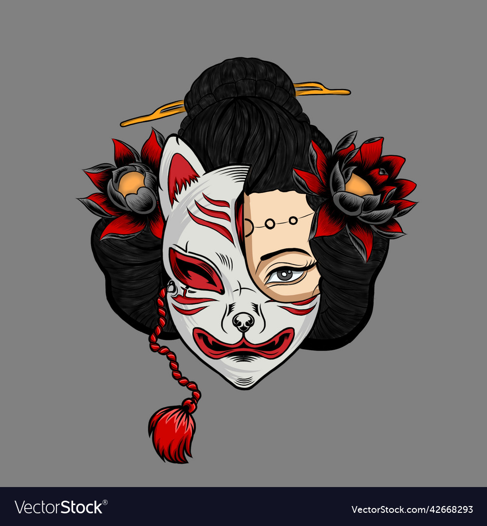 Geisha Royalty Free Vector Image - VectorStock