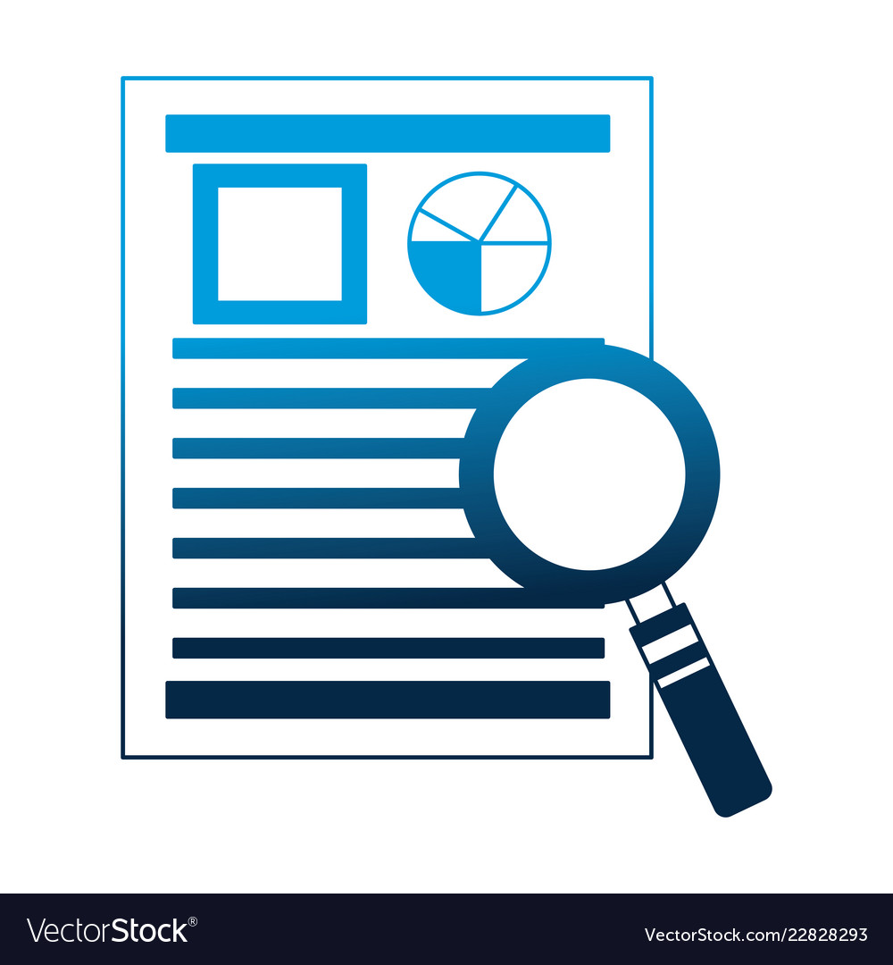 Human resources paper informaton magnifying glass