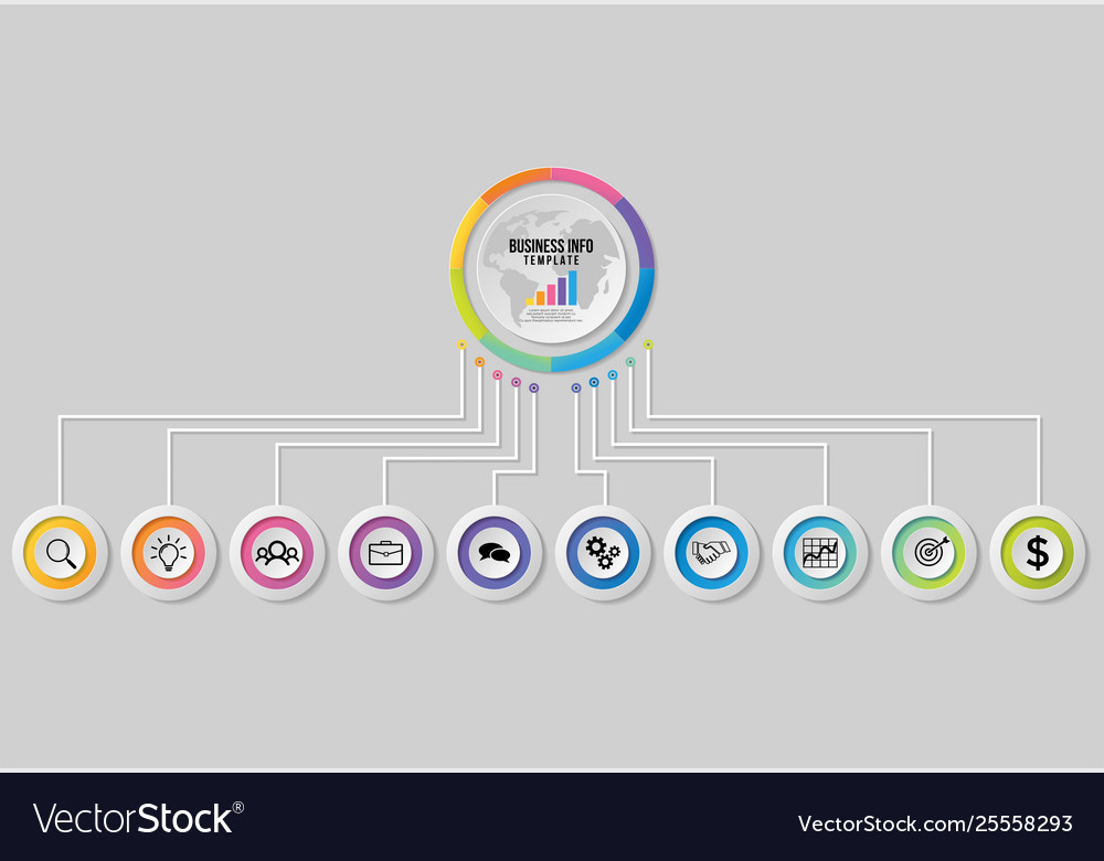 Infographic design template with options steps