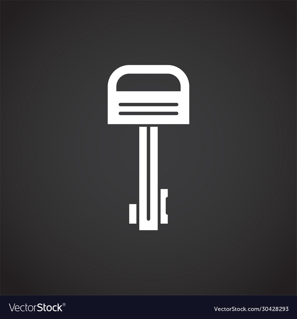 Key icon on background for graphic and web design vector image Key icon on background for graphic and web design