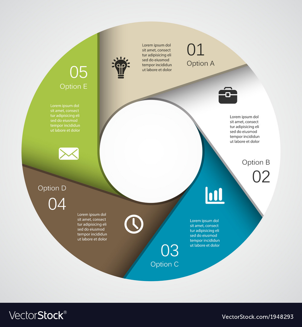 Modern info graphic for business project Vector Image