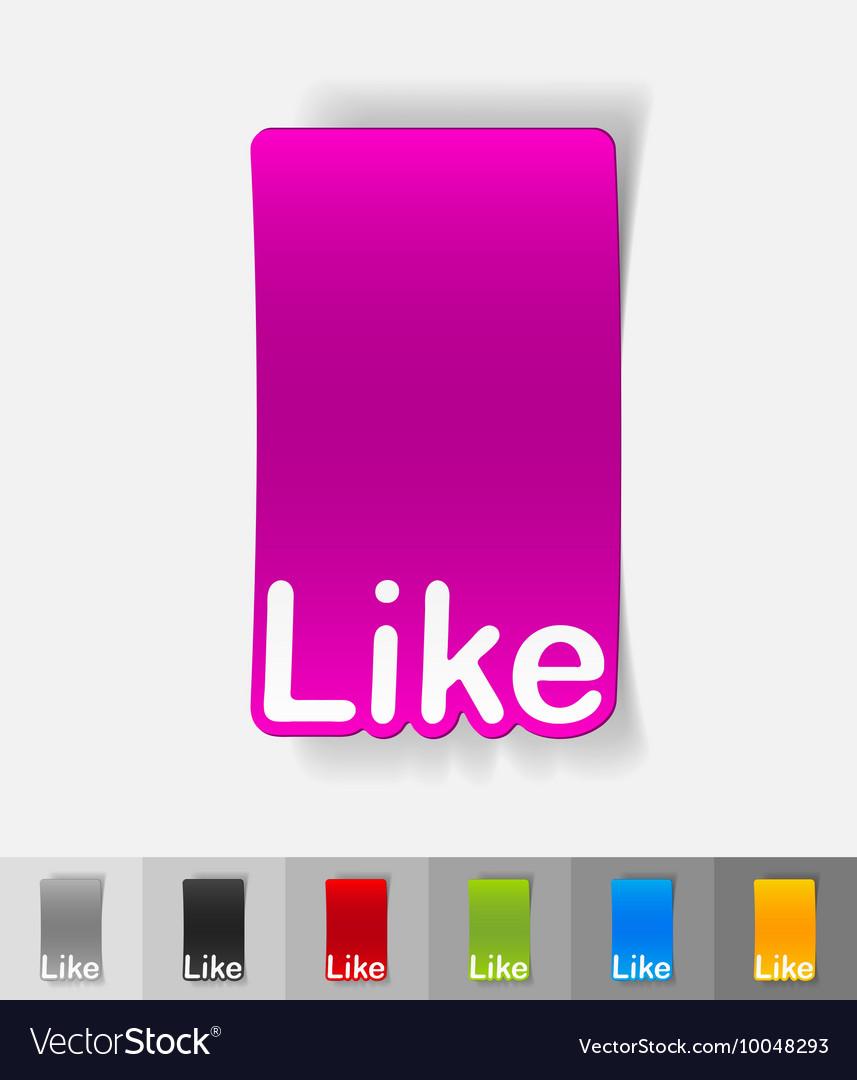 Realistic design element like