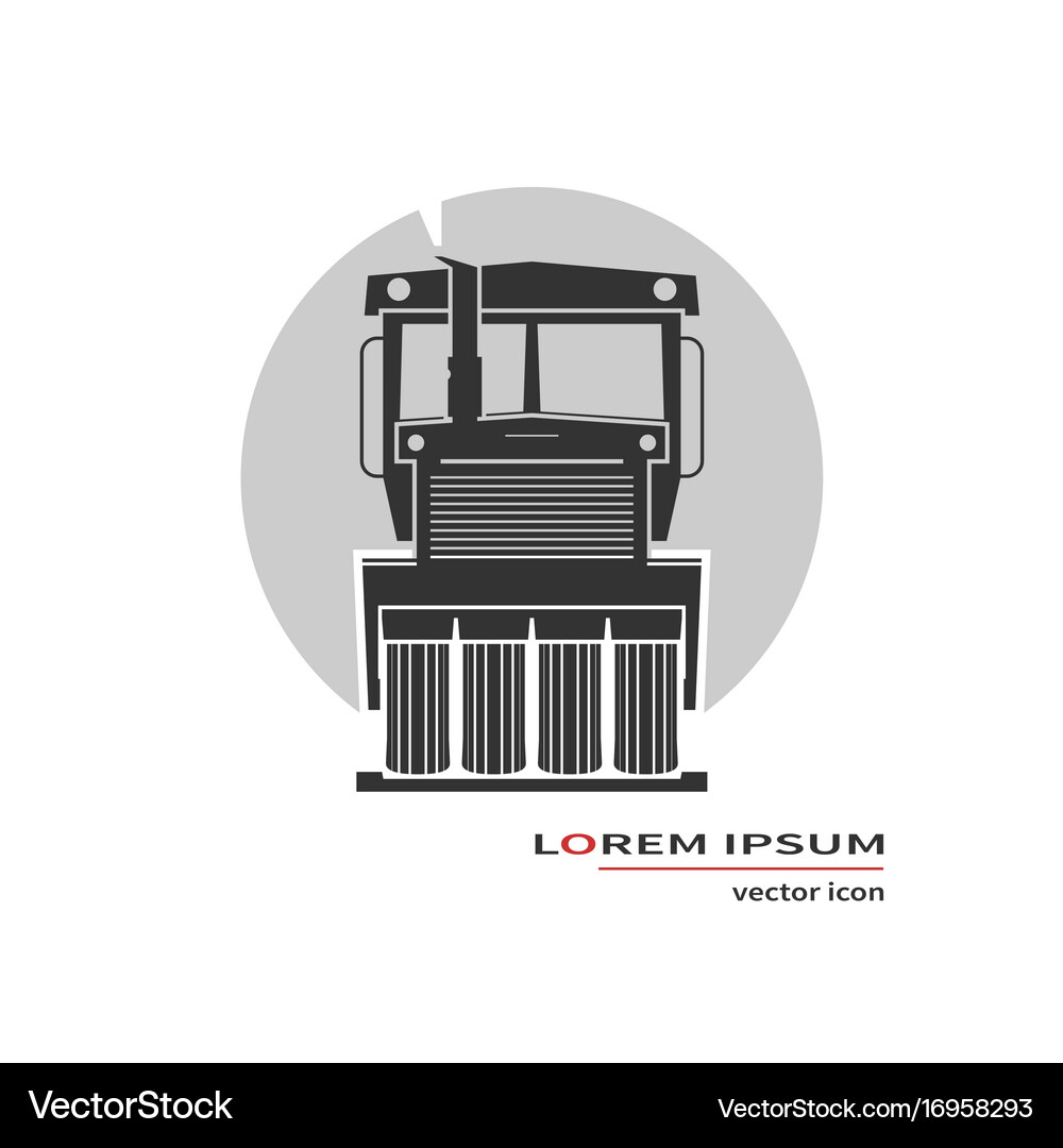 Road roller icon Royalty Free Vector Image - VectorStock