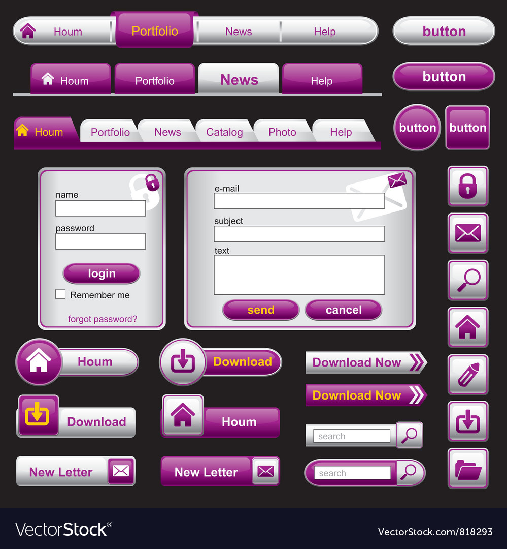 Website Interface Elements