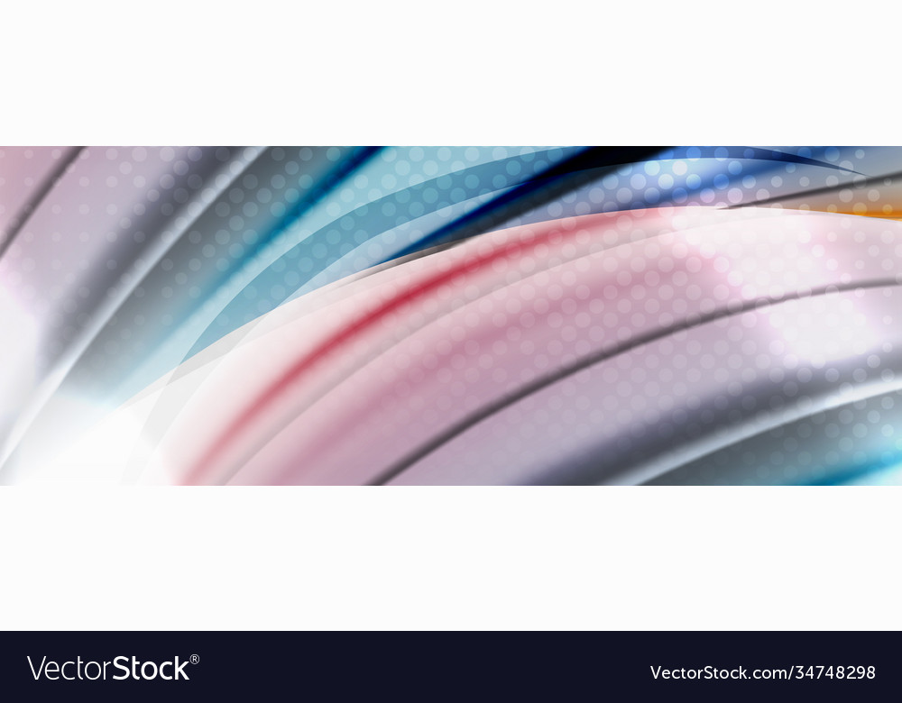 Abstract background smooth flowing lines blurred vector image Abstract background smooth flowing lines blurred