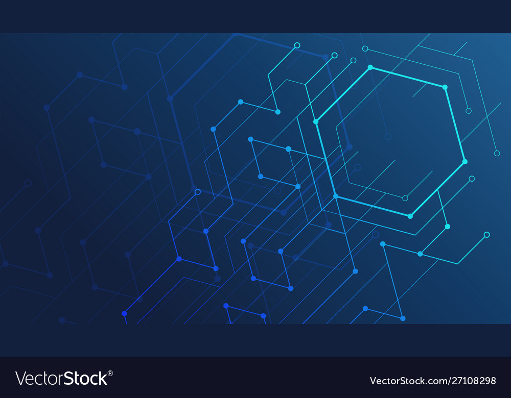 Abstract lines and dots connect background vector image Abstract lines and dots connect background