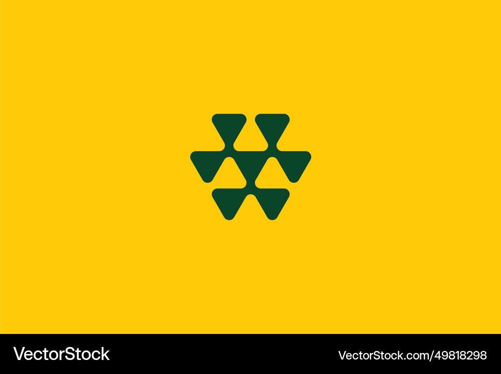 Abstract monogram logo Royalty Free Vector Image