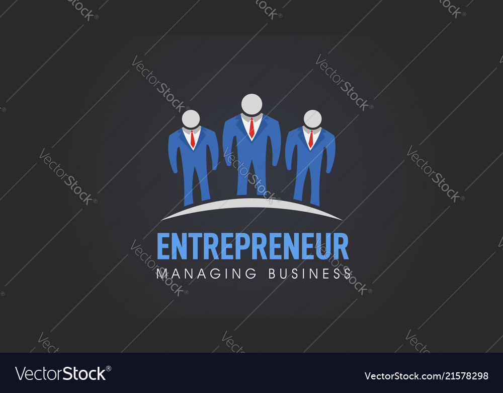 Business People Entrepreneur Company Logo Vector Image