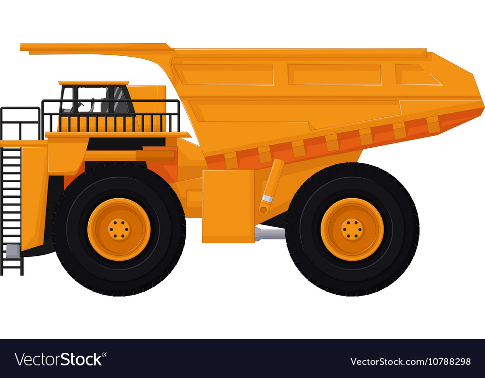 Dump truck cartoon for you design Royalty Free Vector Image