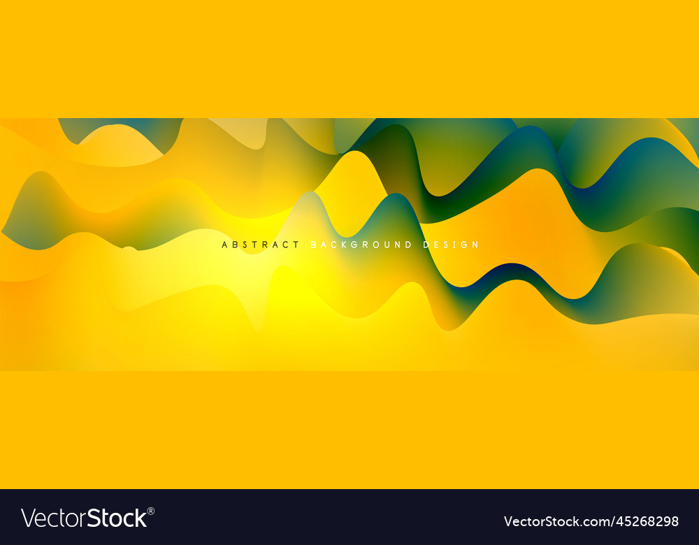 Dynamic liquid waves abstract background