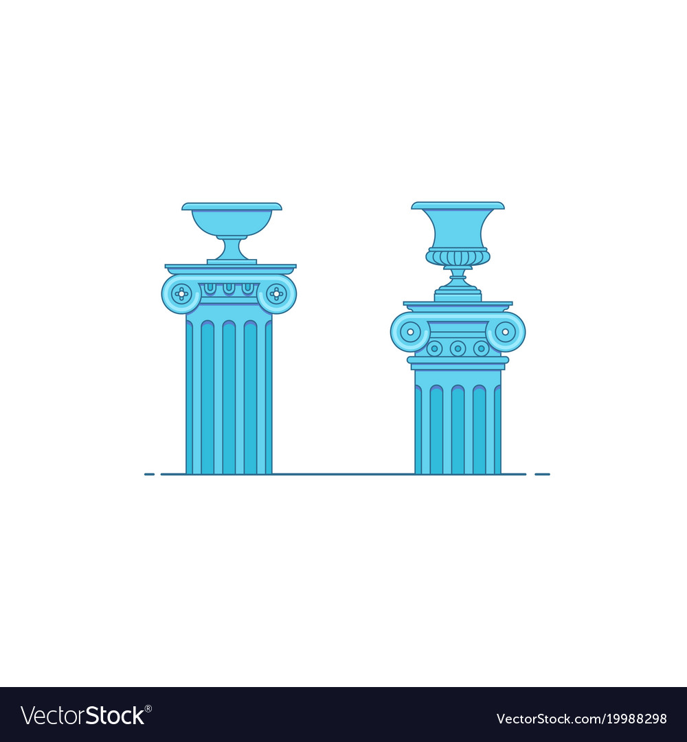 Greek and roman architecture classic colomns