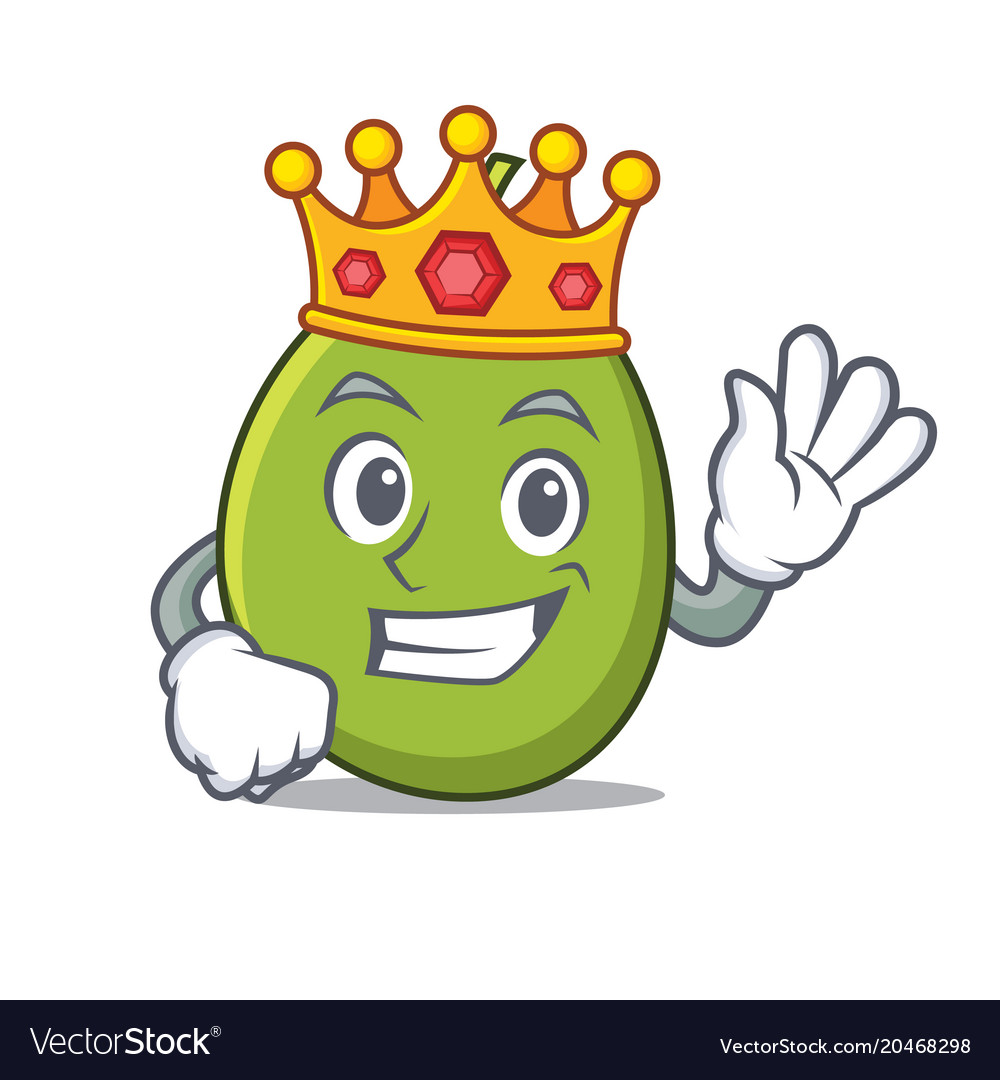 Olive King Mascot Cartoon