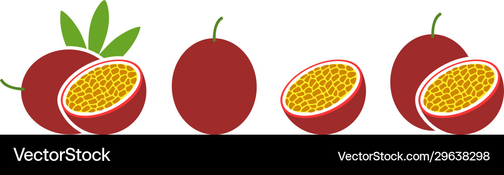 Passion fruit Royalty Free Vector Image - VectorStock