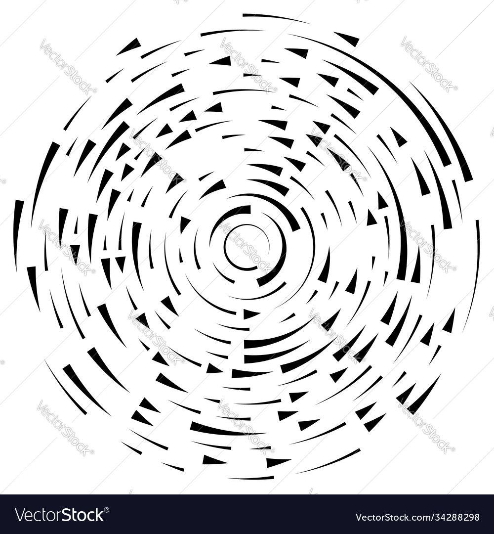 Radial radiating lines abstract burst element