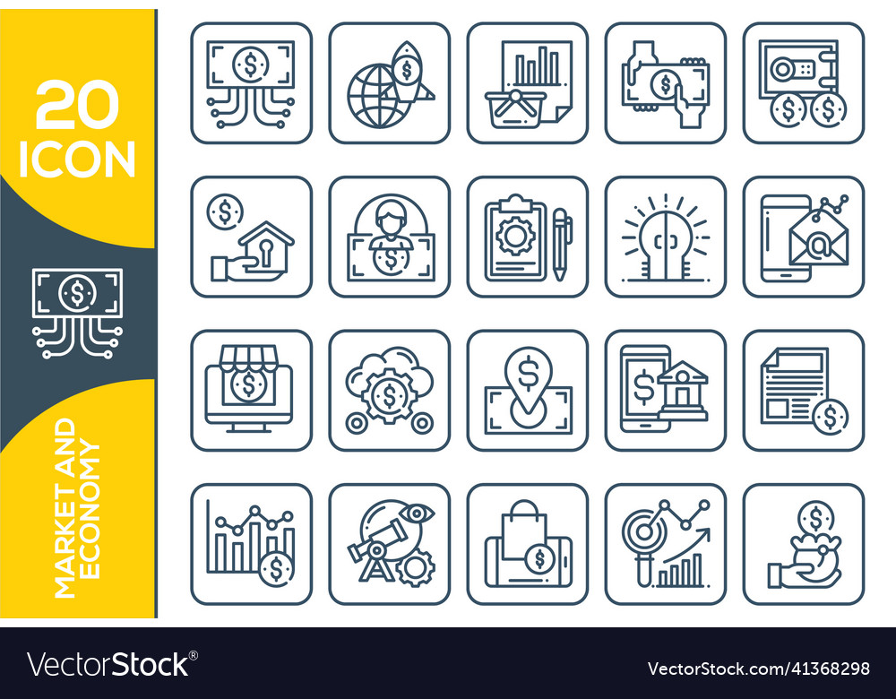 Simple set of financial analytics related line