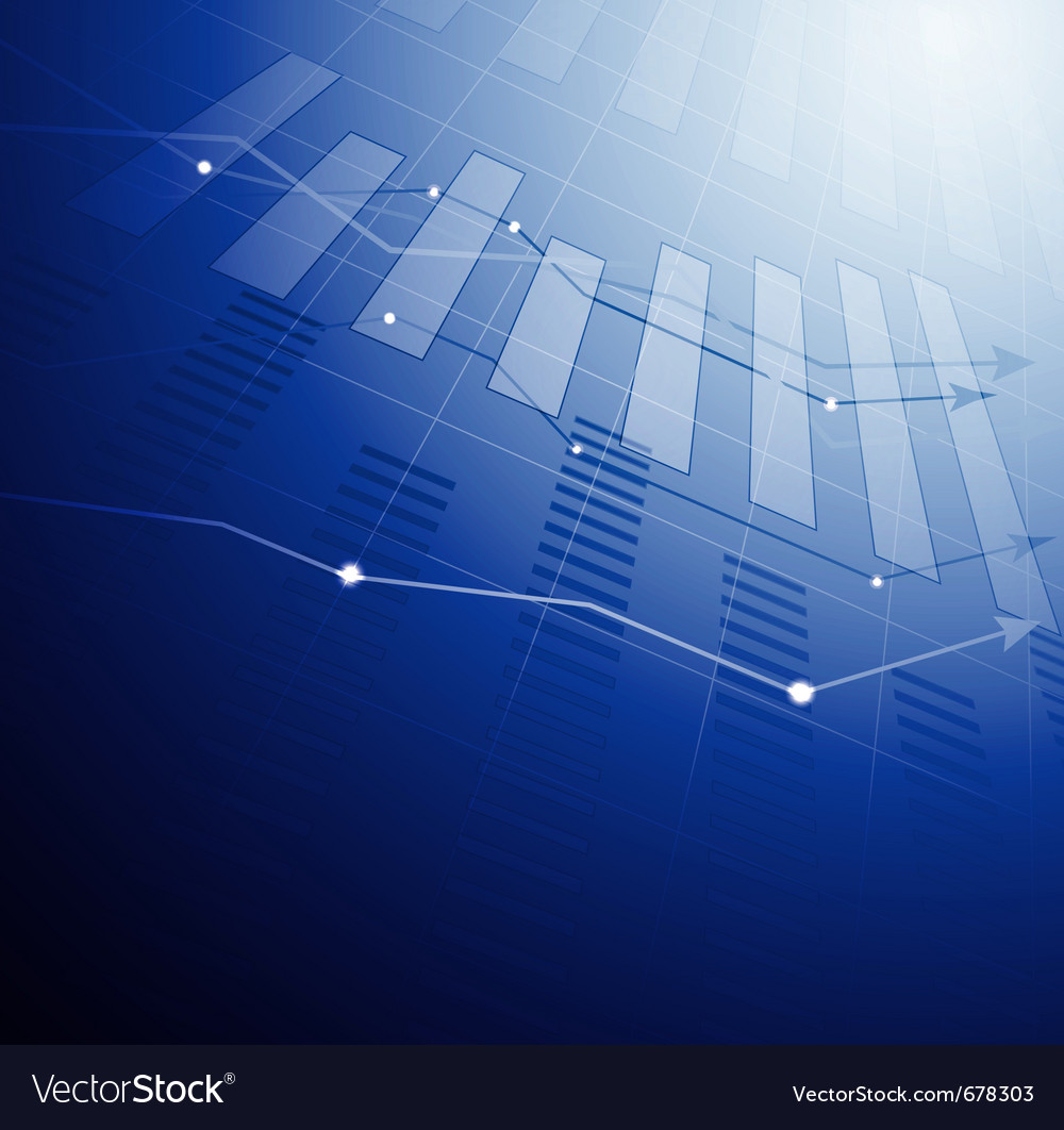 Abstract Glowing Chart Data Visualization