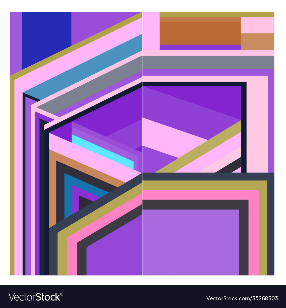 Colorful geometric and curve background pattern Vector Image Colorful geometric and curve background pattern