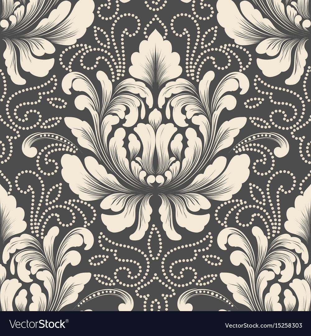 Damask seamless pattern element classical