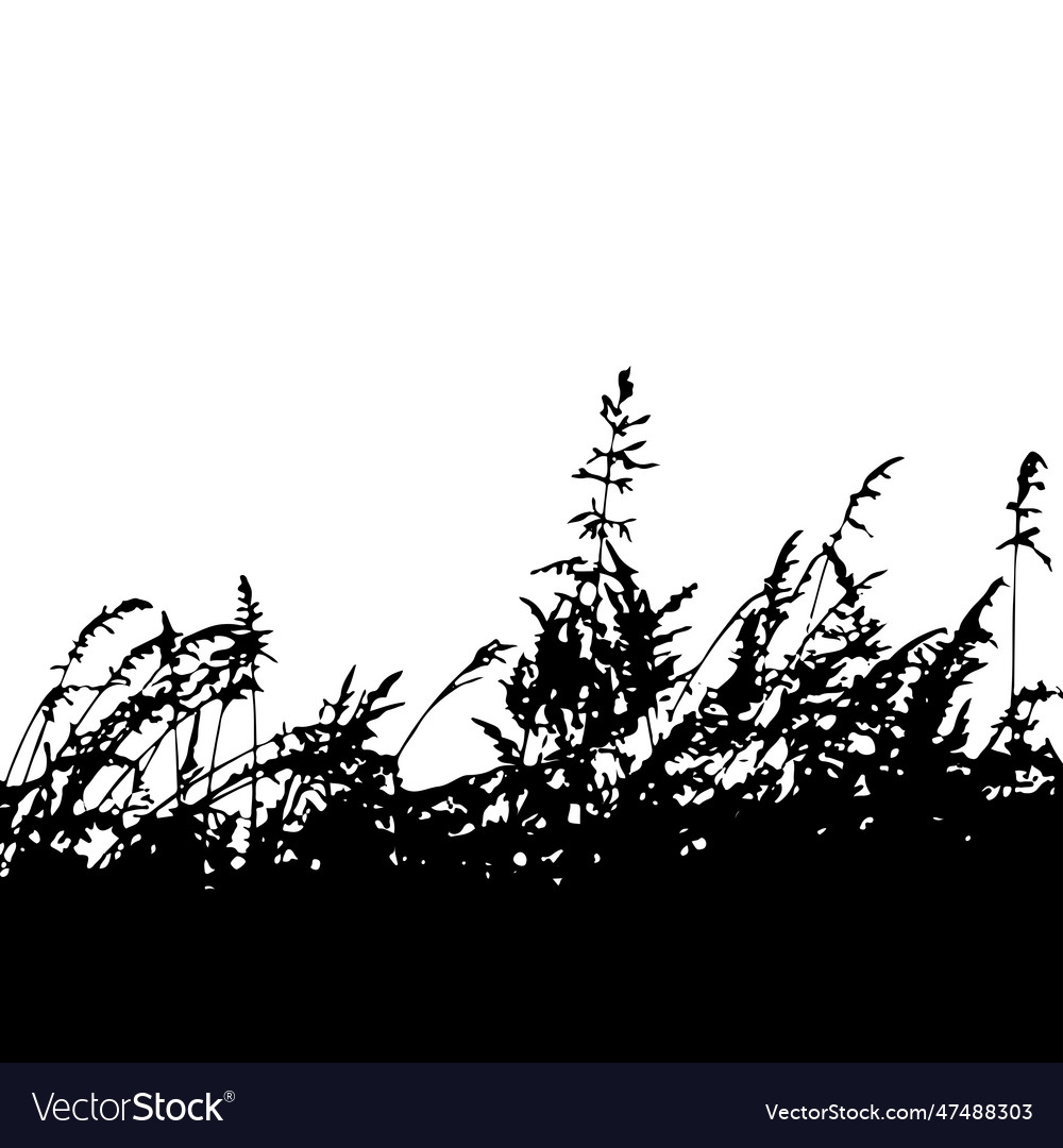 Field grass silhouette 4