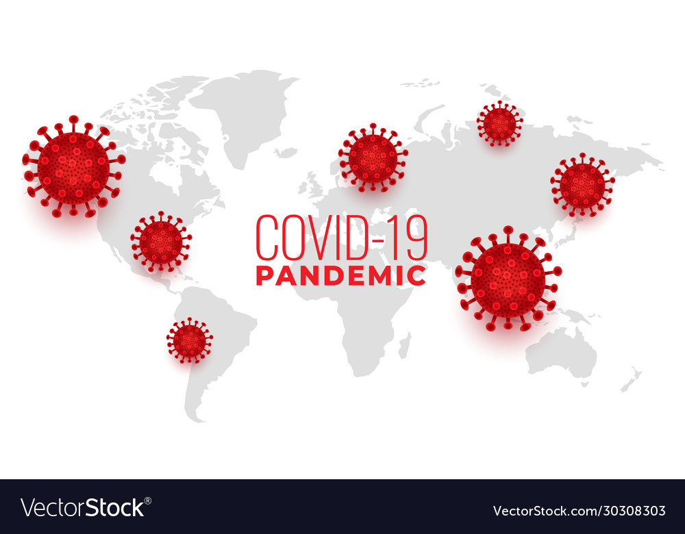 Global covid19 coronavirus spread pandemic Vector Image