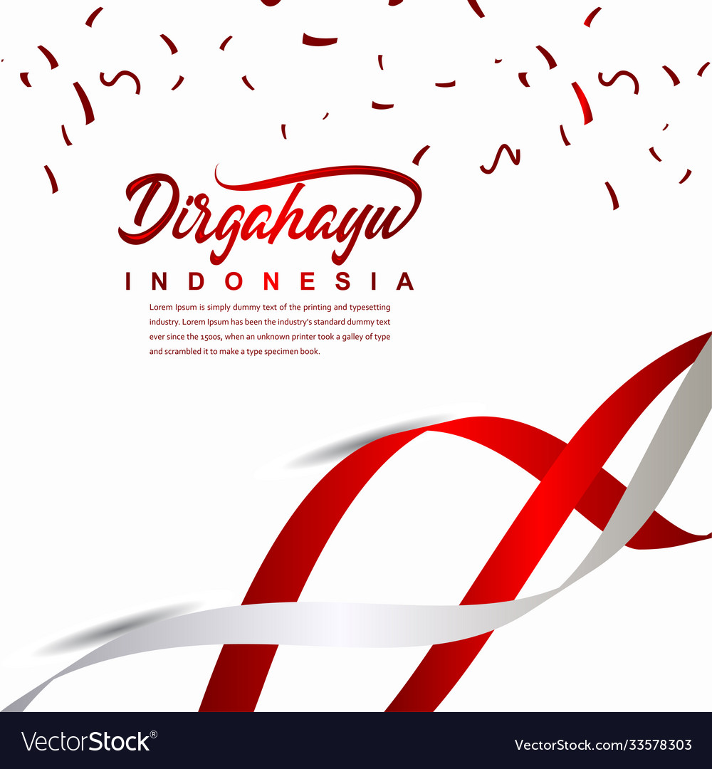 Indonesia independence day celebration creative