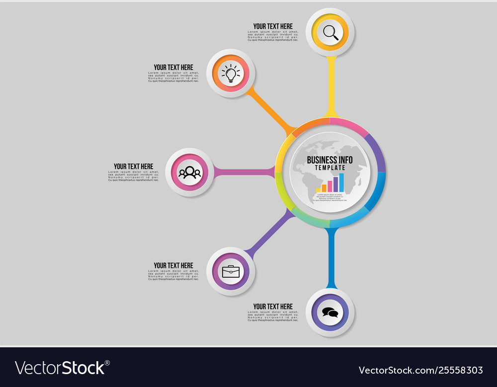 Infographic design template with options steps