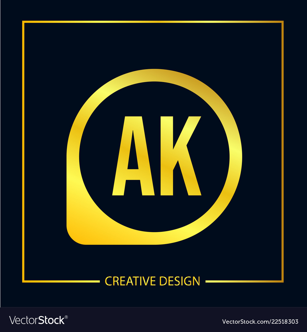 Original Buchstaben ak Logo Vorlage Design