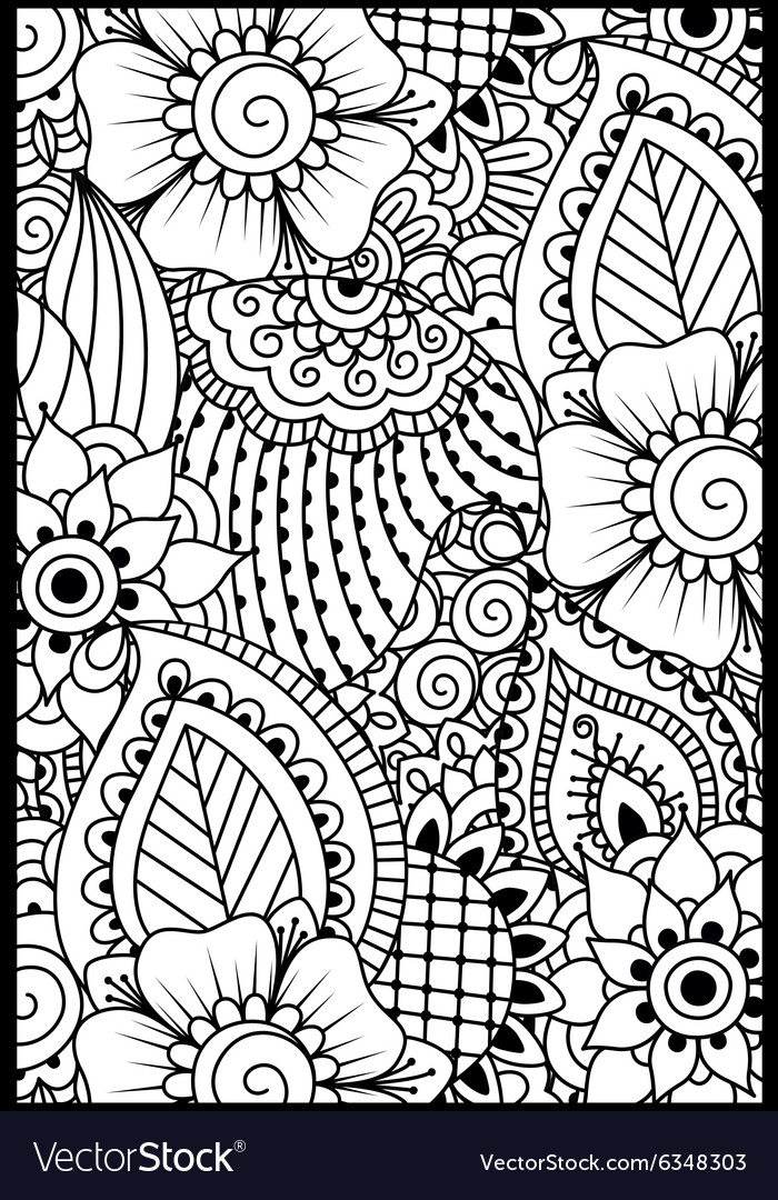 Intricate Paisley Henna Pattern