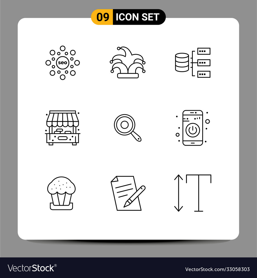 Set 9 outlines on grid for kitchen pan data