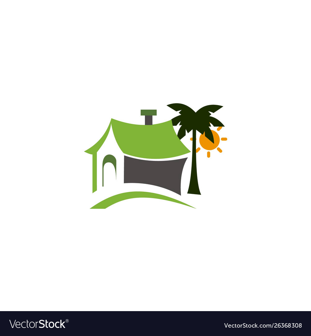 Home landscape logo template