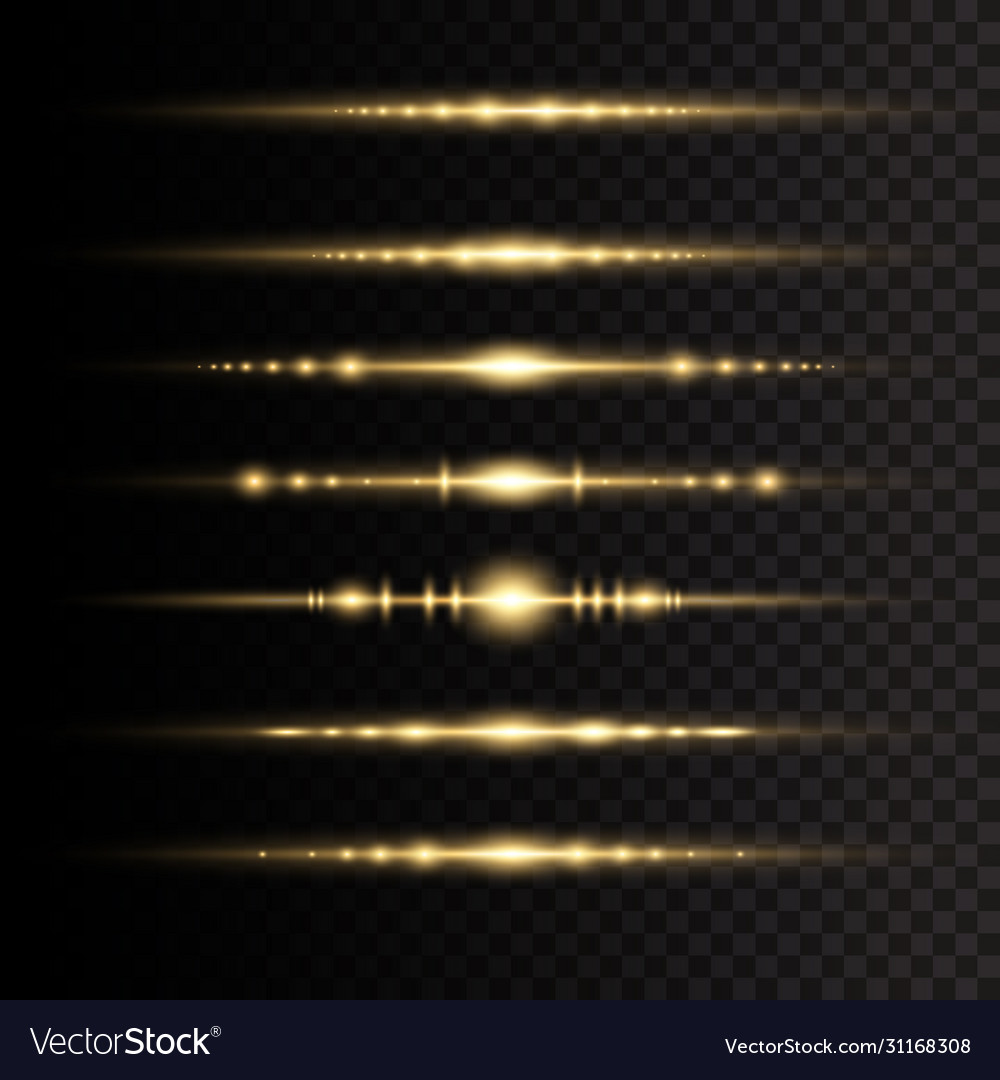 Horizontale Lichtstrahlen vector image Horizontale Lichtstrahlen