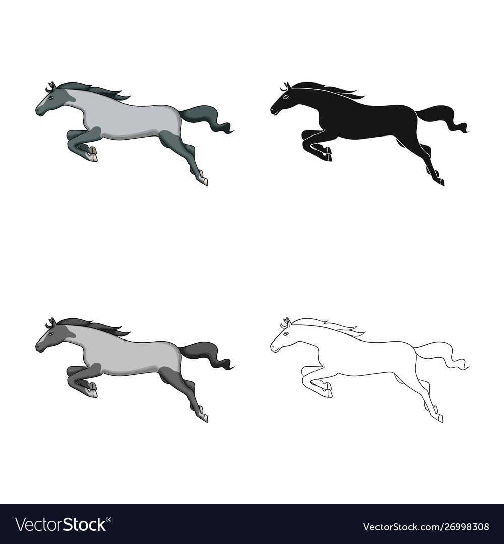 Horse and gallop logo set Royalty Free Vector Image Horse and gallop logo set Royalty Free Vector Image
