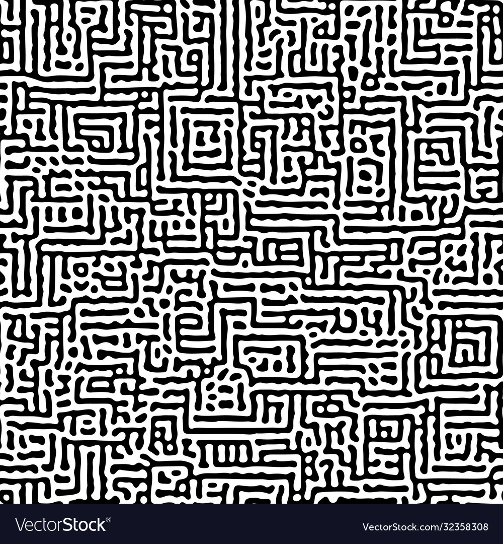 Intricate geometric turing pattern in classic vector image Intricate geometric turing pattern in classic