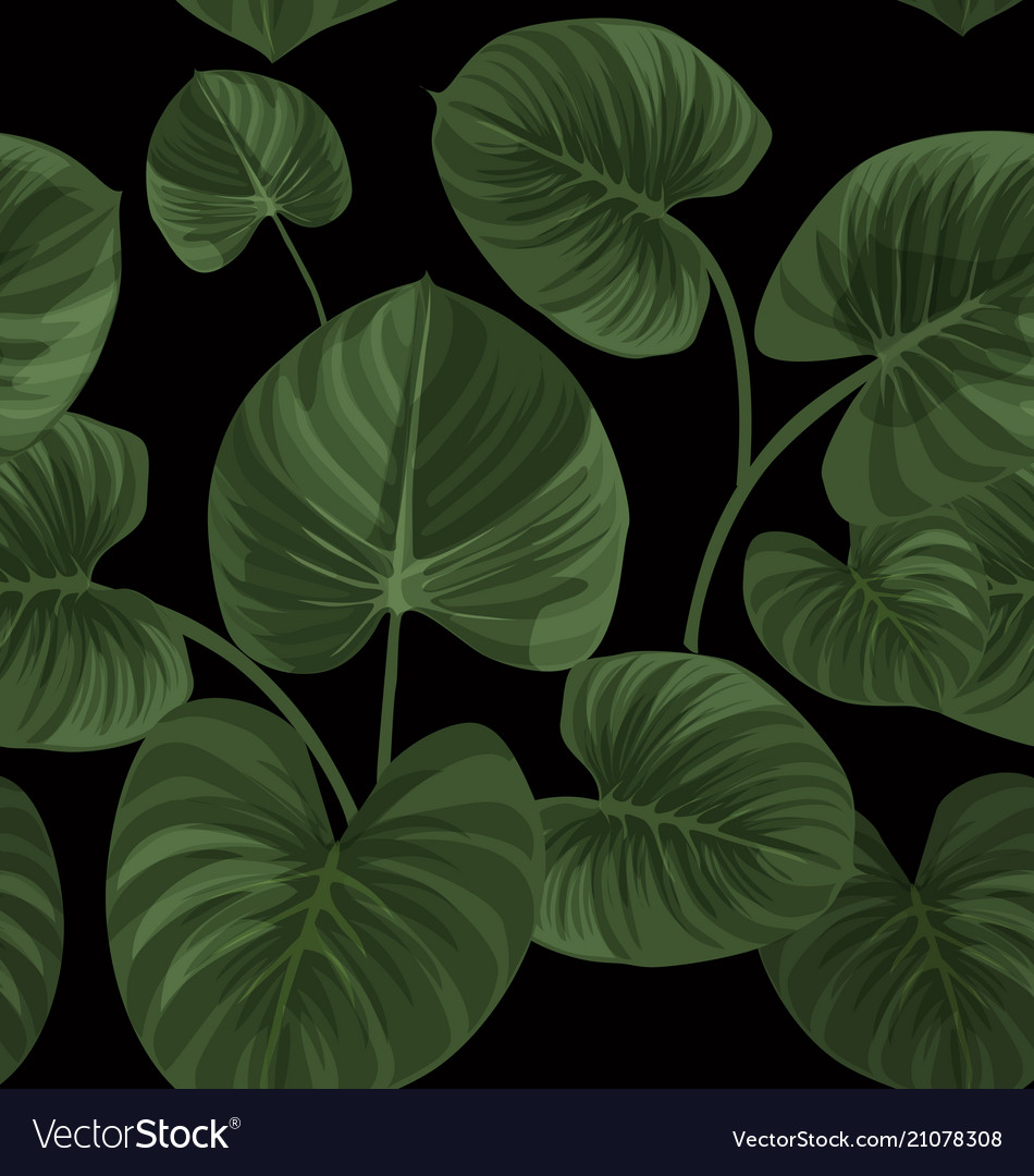 Leaf seamless pattern vector image Leaf seamless pattern