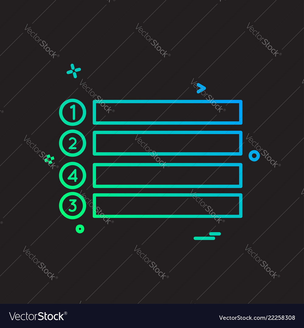 Menu buttons icon design vector image Menu buttons icon design