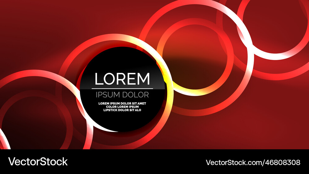 Neon lines and waves abstract background techno Vector Image