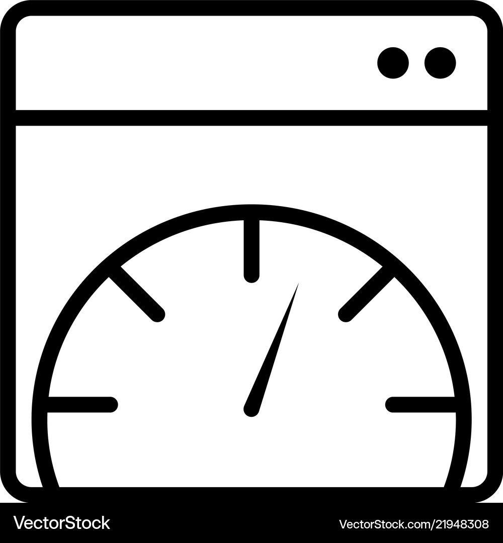 Page speed Royalty Free Vector Image - VectorStock
