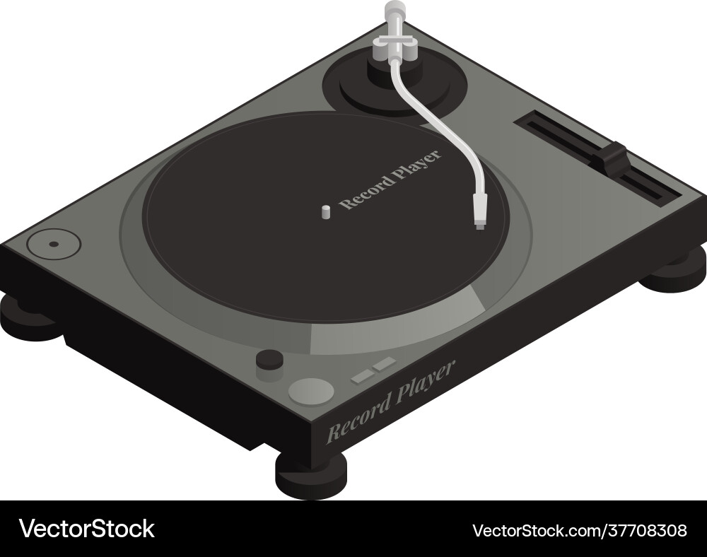 Record player icon Royalty Free Vector Image - VectorStock